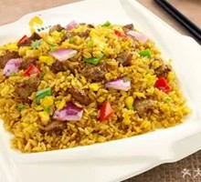 Black Pepper Beef Fried Rice