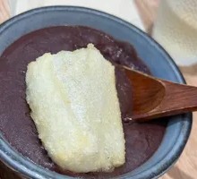 Fried Rice Cake with Red Bean Paste