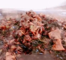 Pork Liver with Preserved Vegetables