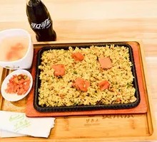 Ham and Egg Iron Plate Rice