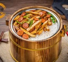 Green Pepper Tofu Sausage Bucket Rice