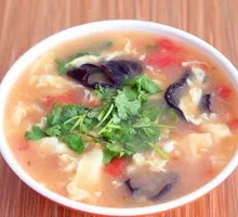 Tomato Egg Drop Soup