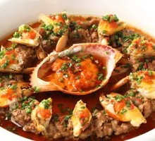 Black Pork Sauce Stewed Green Crab