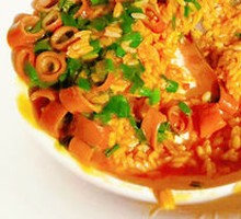 Sea Cucumber Rice Toss