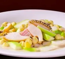 Stewed Abalone with Fresh Lotus and Pumpkin