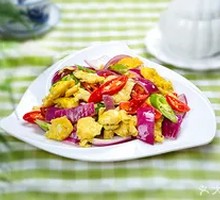 Scrambled Eggs with Onion