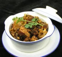 Steamed Salted Fish Cubes