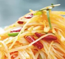 Sour Spicy Potato丝 Wood Bucket Rice