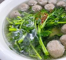 Watercress Beef Meatball Soup