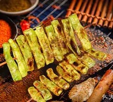 Grilled Green Bean Skewers