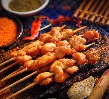 Green Pepper Chicken Skewers