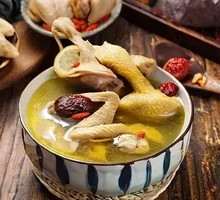 Chicken Soup with Earthy Flavor