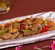 Aluminum Foil Grilled Clams