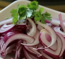Freshly Sliced Onion Strips
