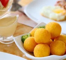 Fried Taro and Sweet Potato Balls