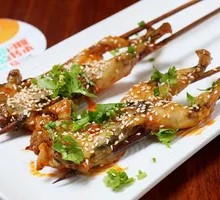 Charcoal-grilled Frog Skewers