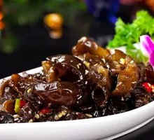 Cold-mixed black fungus