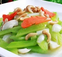 Celery Cashew Lily Bulb Salad