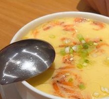 Salmon Shrimp Steamed Egg