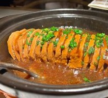 Braised Lotus Root with Taro in Clay Pot