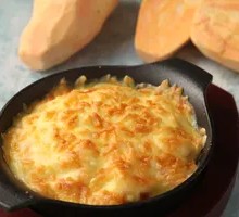 Cheese Baked Sweet Potato