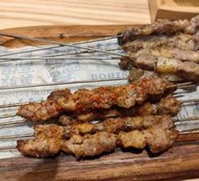 Skewered Lamb on Steel Rod