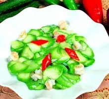 Zucchini Stir-Fry with Meat over Noodles