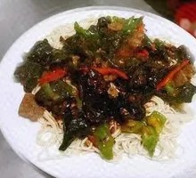 Black Mushroom Beef Noodles