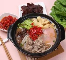 Beef and Sausage Rice Noodles