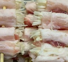 Enoki Mushroom and Pork Rolls