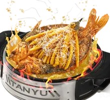 Big Knife Eggplant King with Garlic Crispy Fish