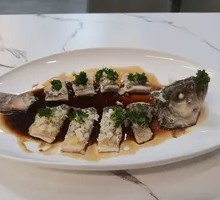 Steamed Large Sea Bass