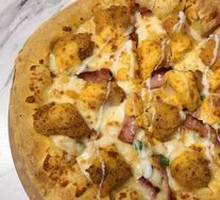 Salted Egg Yolk Chicken Pizza
