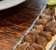 Charcoal-Grilled Chicken Hearts