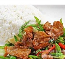 Spicy Pork with Green Chili Rice Bowl