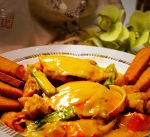 Curry Baked Blue Crab