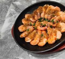 Steamed shrimp with soy sauce