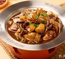 Chicken Stewed with Mushrooms