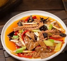 Liver and Kidney Stir-fried with Hand-pulled Noodles