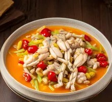 Pickled Pepper Bullfrog Knife-cut Noodles