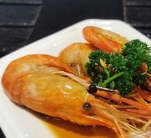 Flower-Seasoned Boiled Shrimp