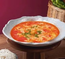 Tomato Pickle Egg Soup