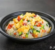 Pea and Shrimp Egg Fried Rice