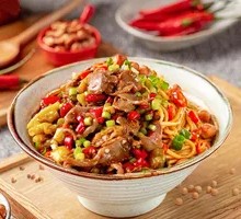 Spicy Sour Chicken Offal Noodles