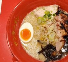Black Garlic Oil Pork Bone Ramen with Ink Balls