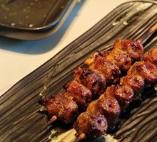 Charcoal-grilled Chicken Heart Skewers