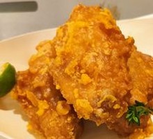 Golden Salted Egg Yolk Baked Chicken Wings