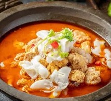 Fish Roe and Fish Bladder Hot Pot