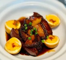 Braised Abalone with Braised Pork Belly and Marinated Eggs