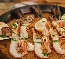 Traditional Spanish Seafood Paella